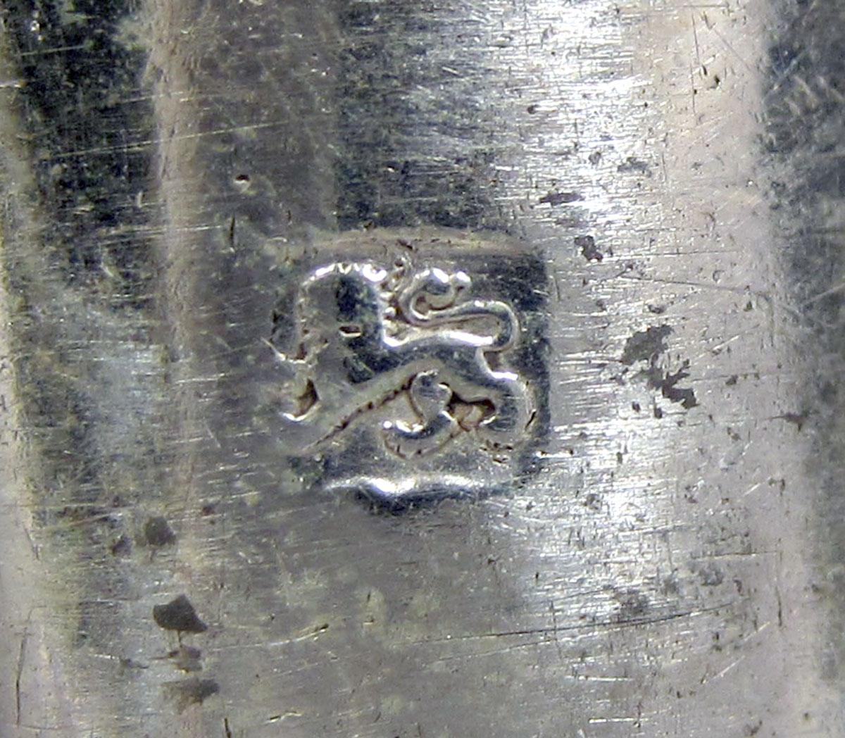 1958.2273.001 B Silver Candlestick Bobeche mark 1