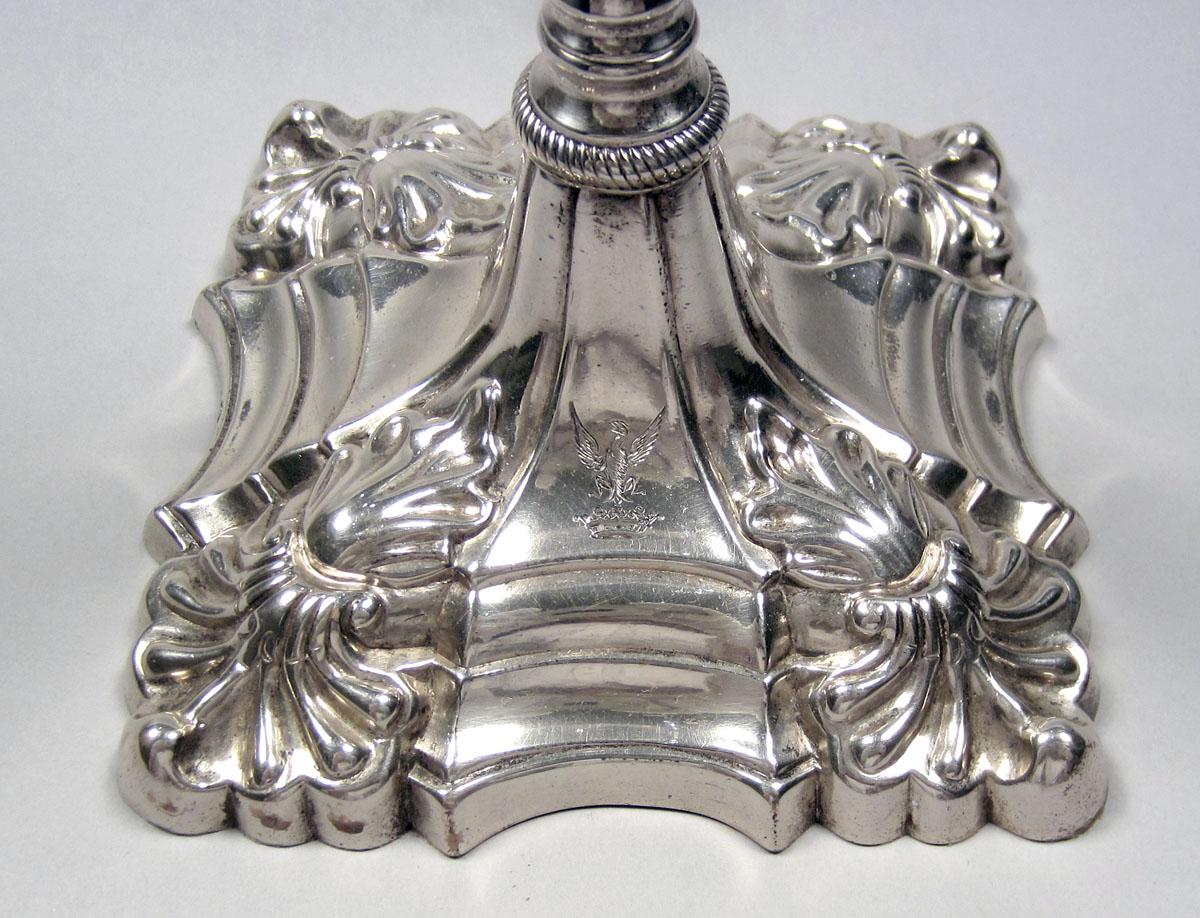 1958.2273.001 A Silver Candlestick detail base