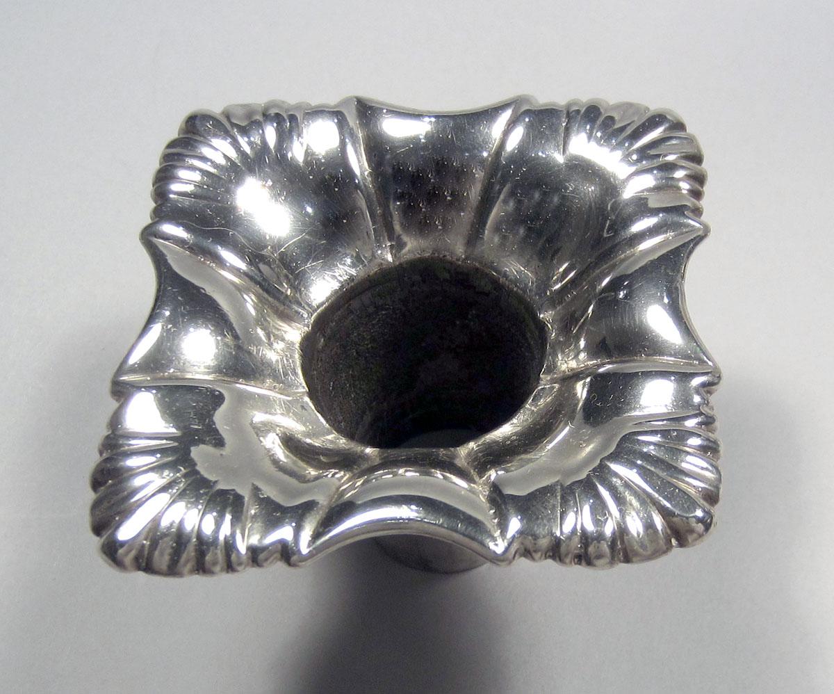1958.2275 B Silver Candlestick Bobeche top view