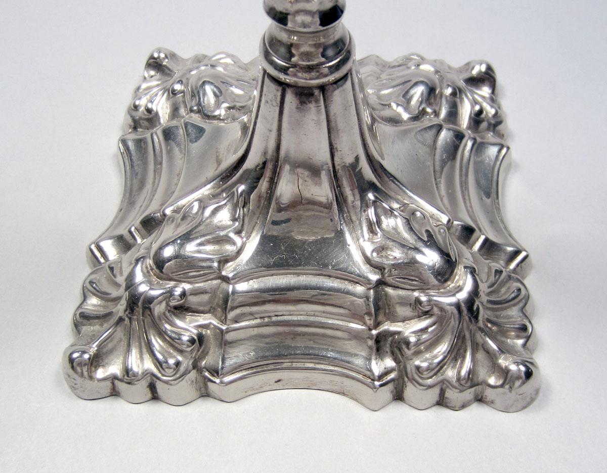 1958.2275 A Silver Candlestick detail base