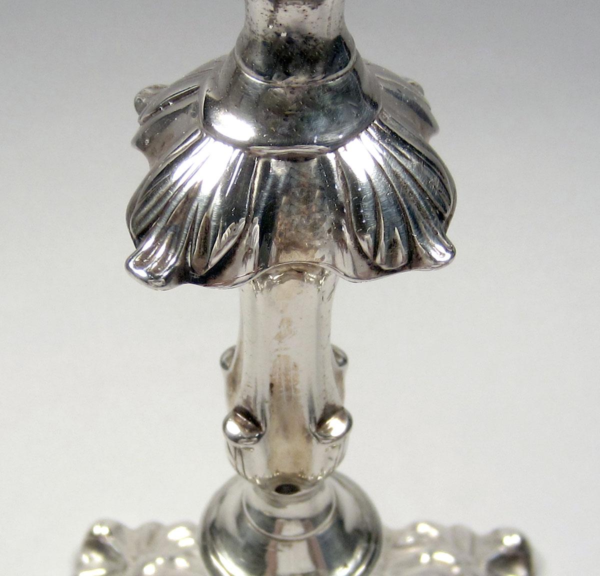 1958.2275 A Silver Candlestick detail knop