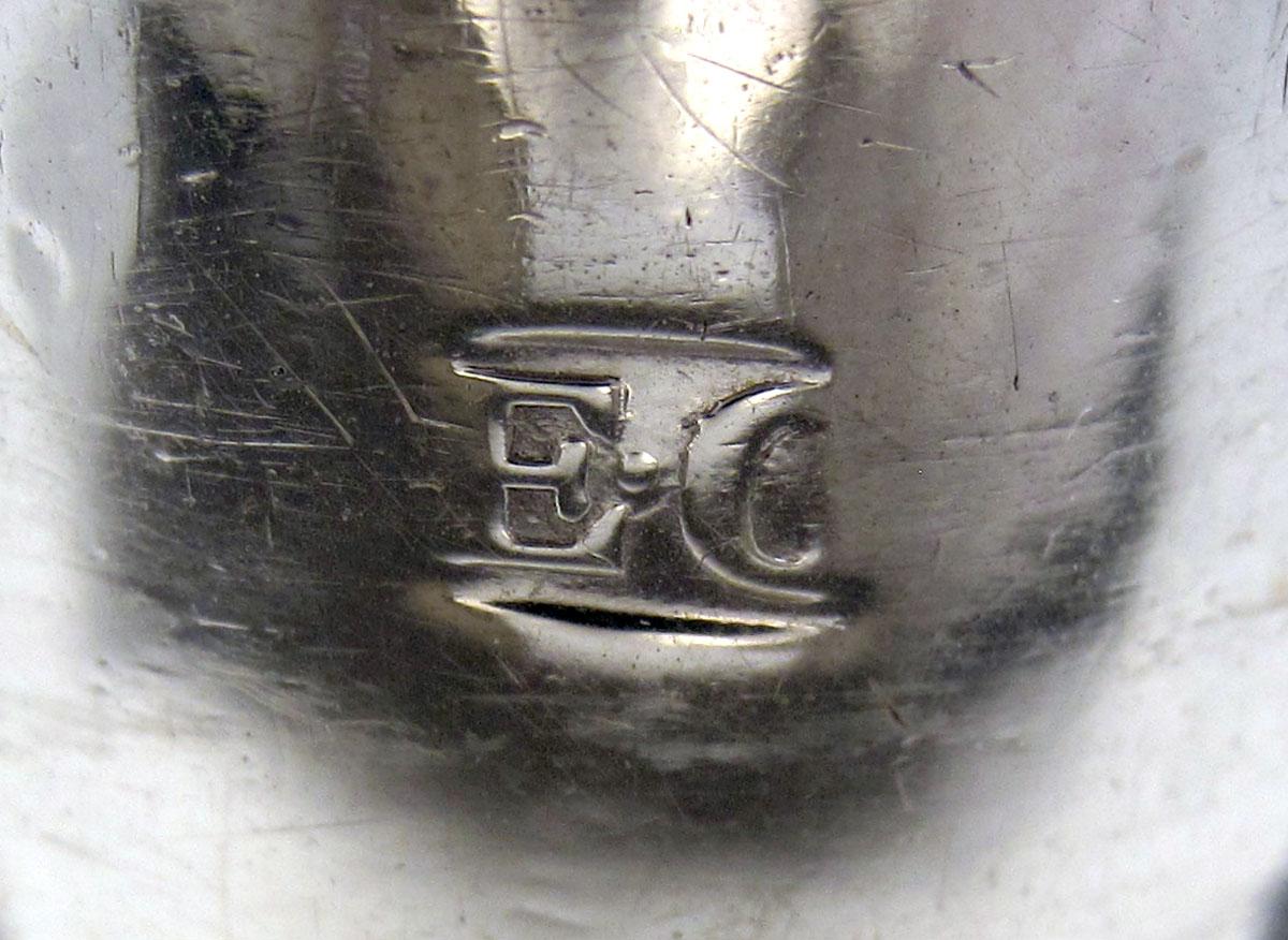 1958.2276 B Silver Candlestick Bobeche mark 2