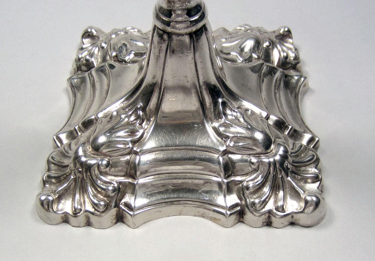 1958.2276 A Silver Candlestick detail base
