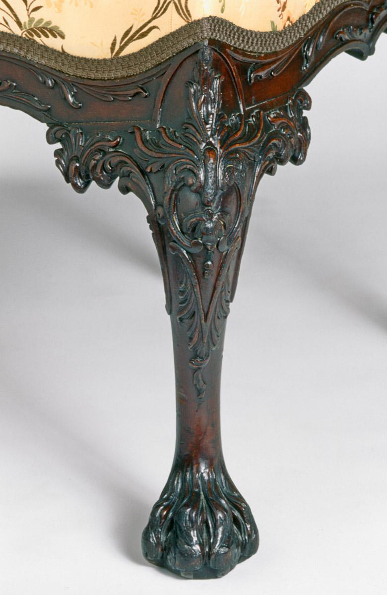 1958.2290 Chair, Side chair (detail)