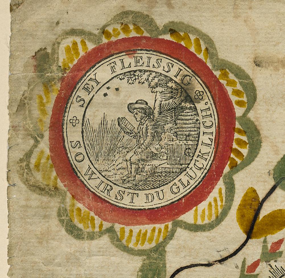 2007.0005.001 Fraktur, detail 2