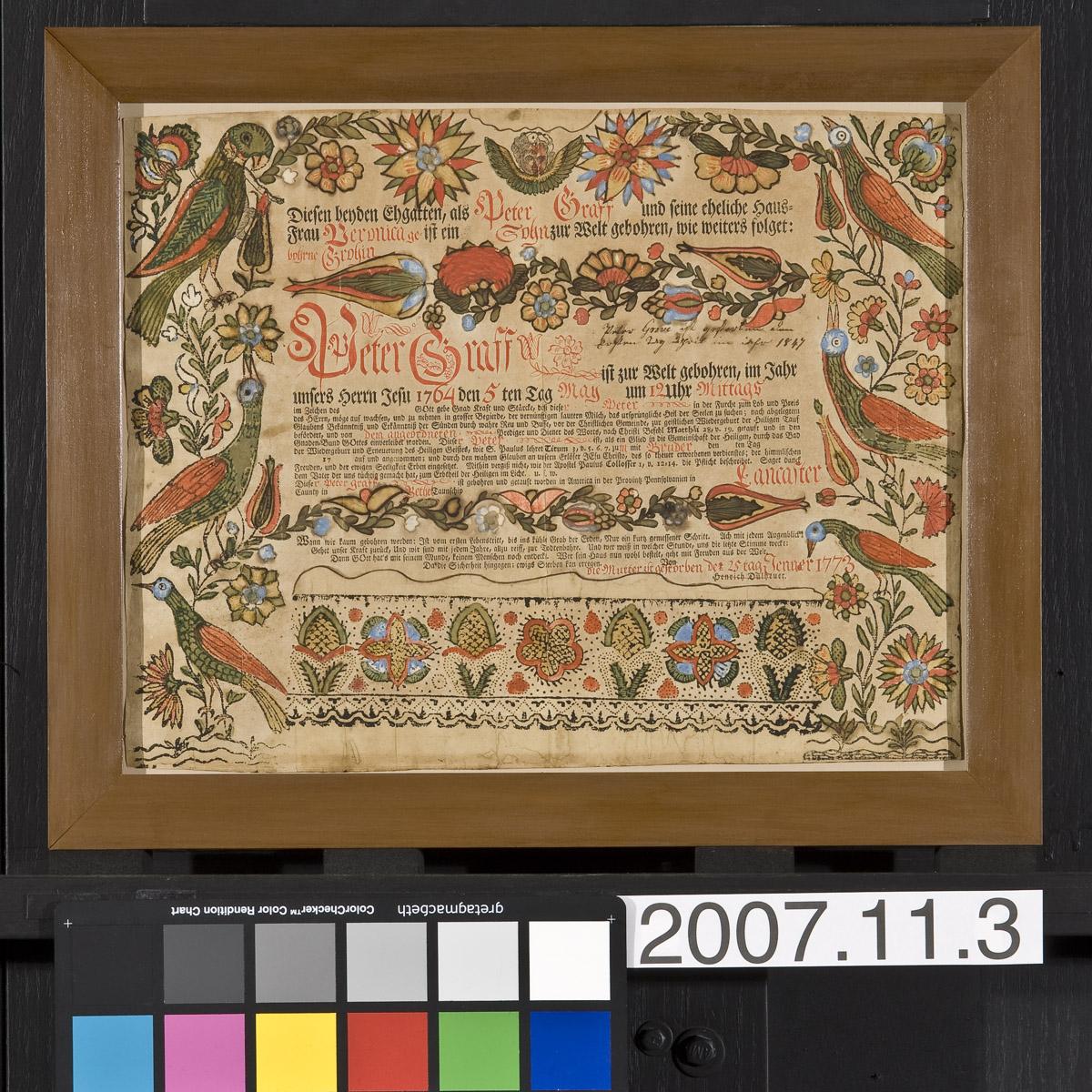 2007.0011.003 Fraktur (view 2)