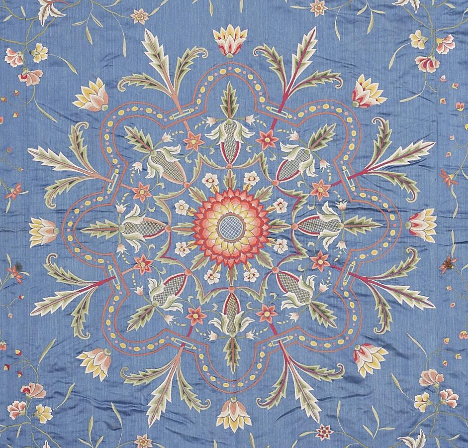 2007.0022 Silk Coverlet detail