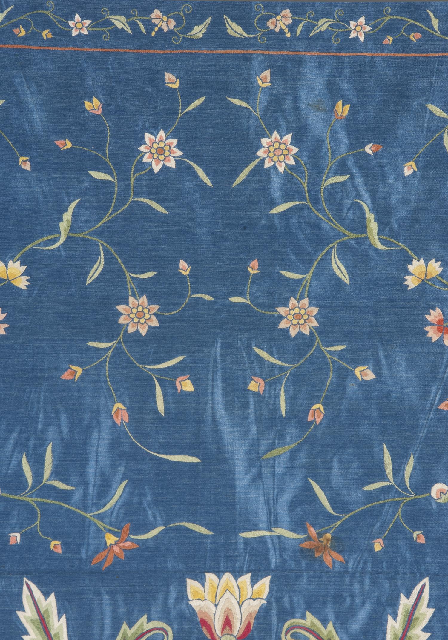 2007.0022 Silk Coverlet (detail 2)