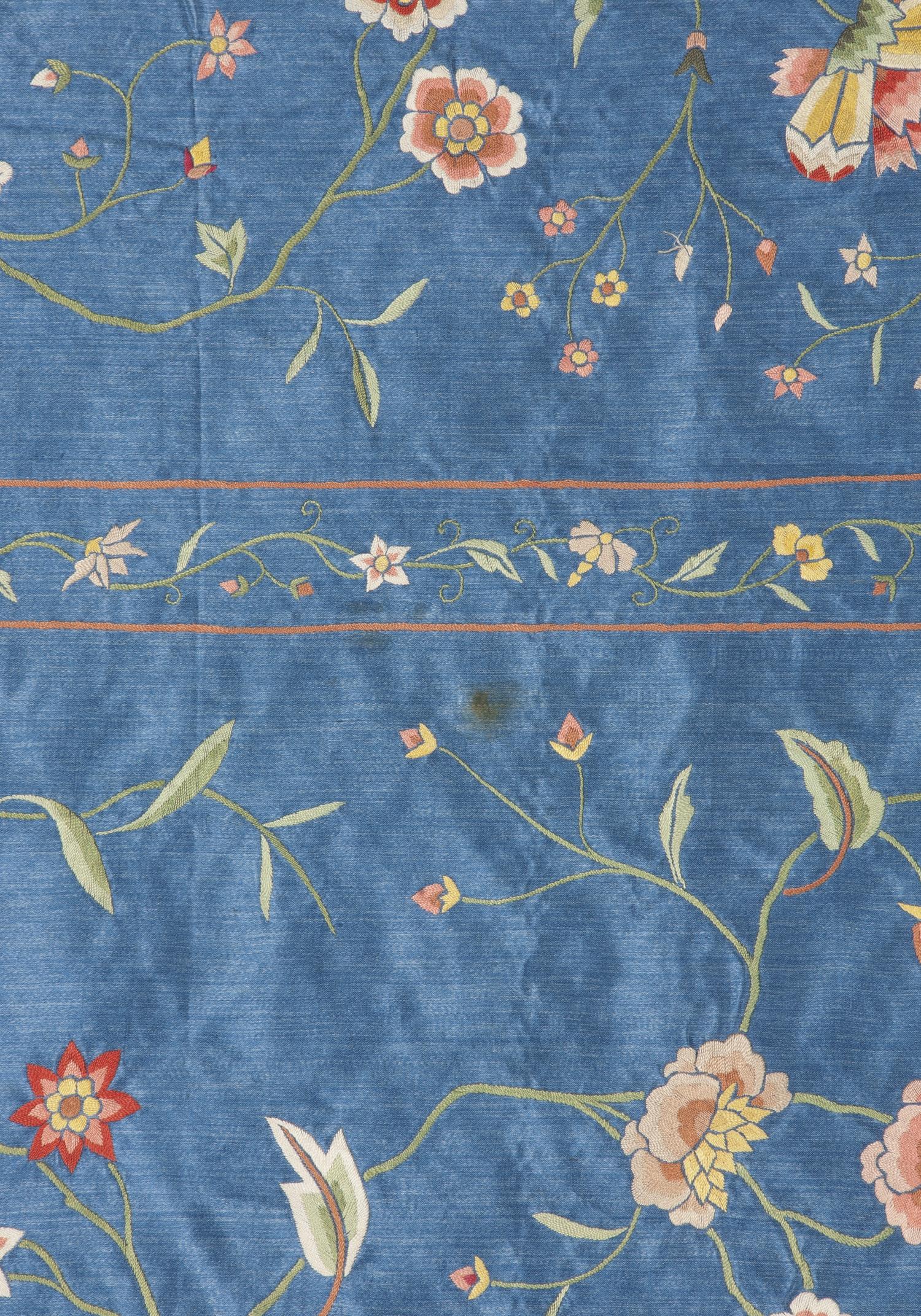 2007.0022 Silk Coverlet (detail 3)