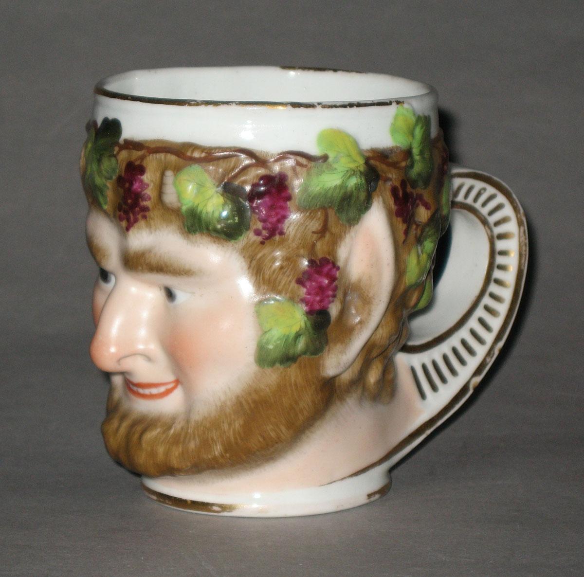 2008.0011.021 Porcelain Bacchus mug
