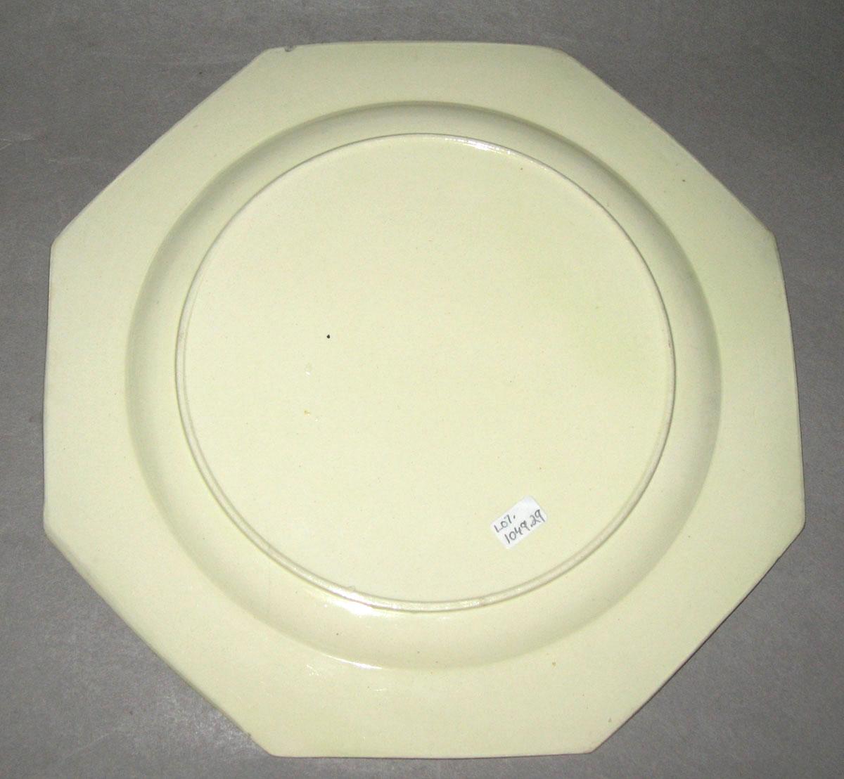 2008.0011.029 Creamware plate back