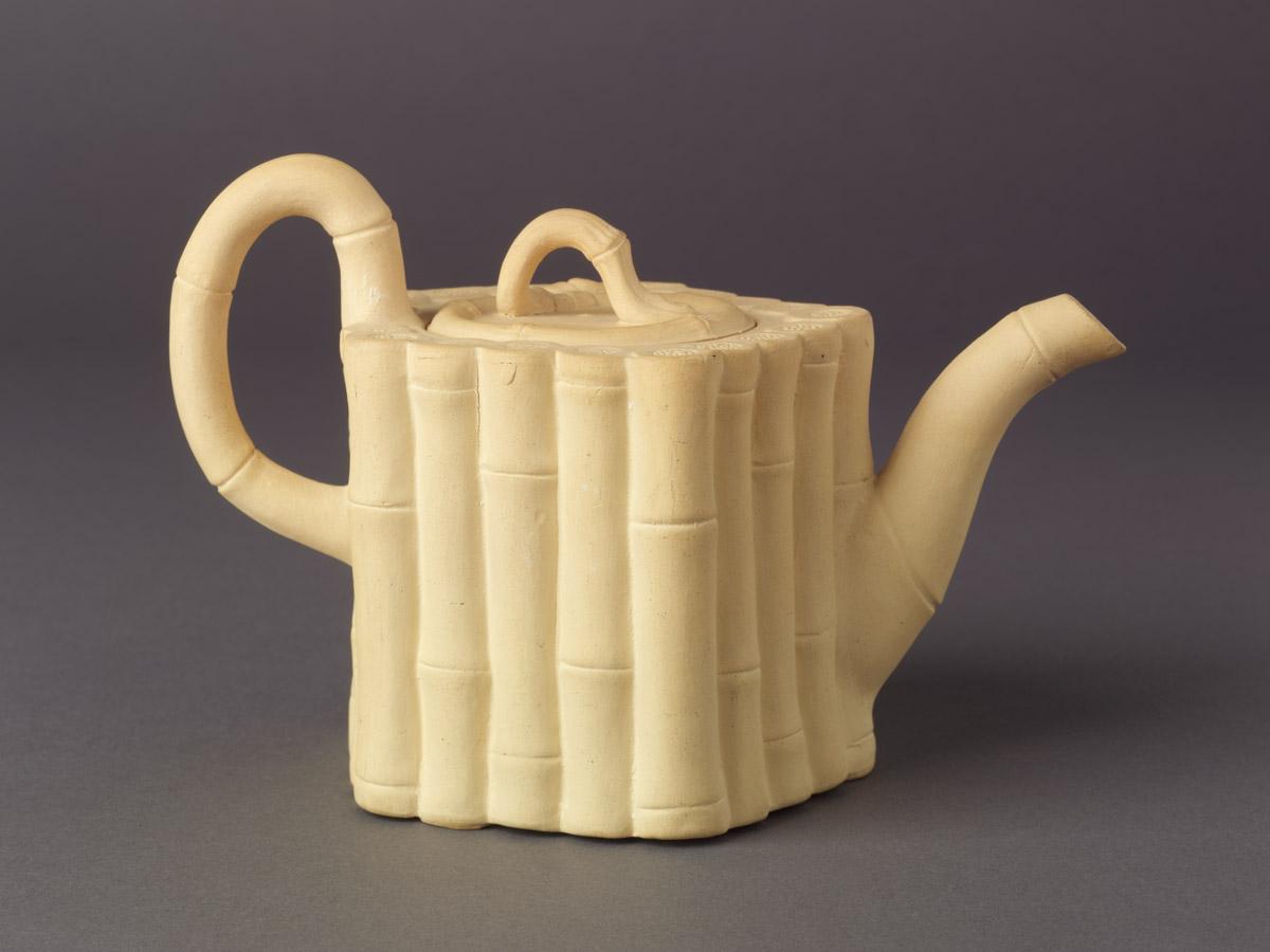 2007.0021 A, B Caneware teapot