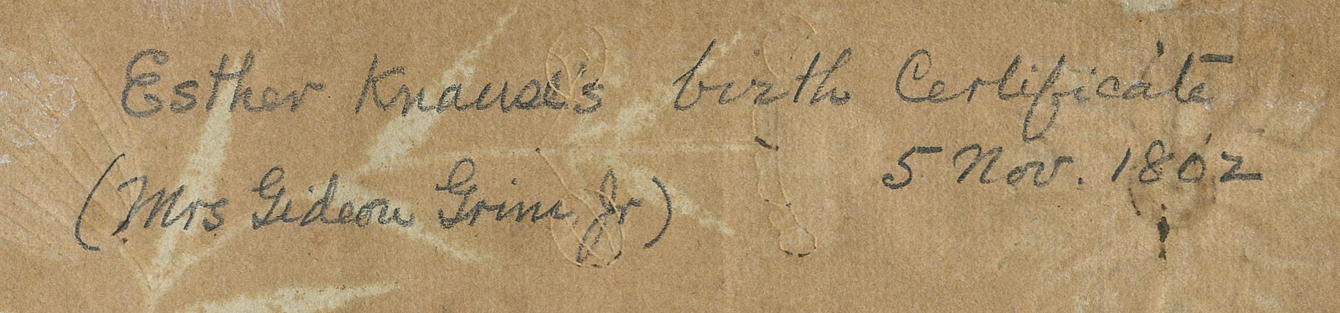 2008.0002 A Fraktur, detail 2, reverse
