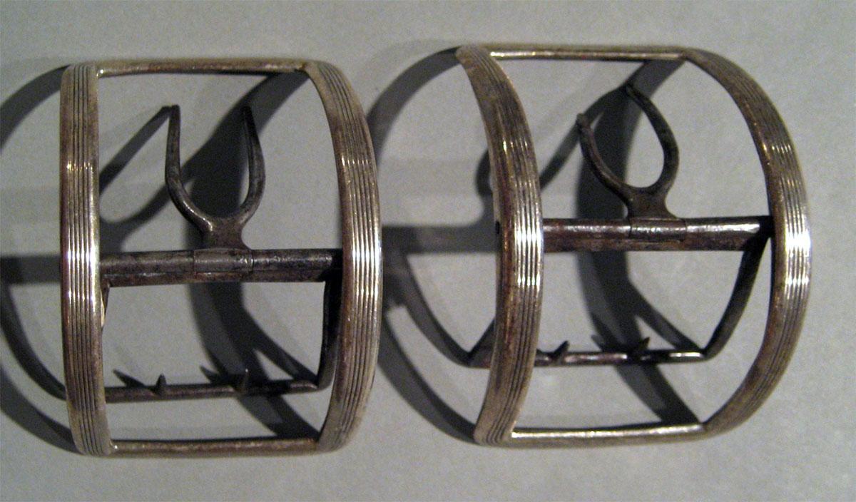 2008.0046.002 A, B Silver Buckles