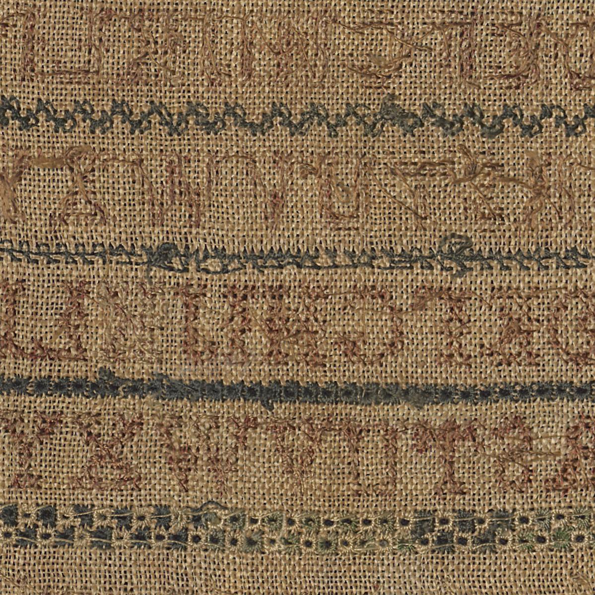 2008.0040 Sampler, Verso Detail