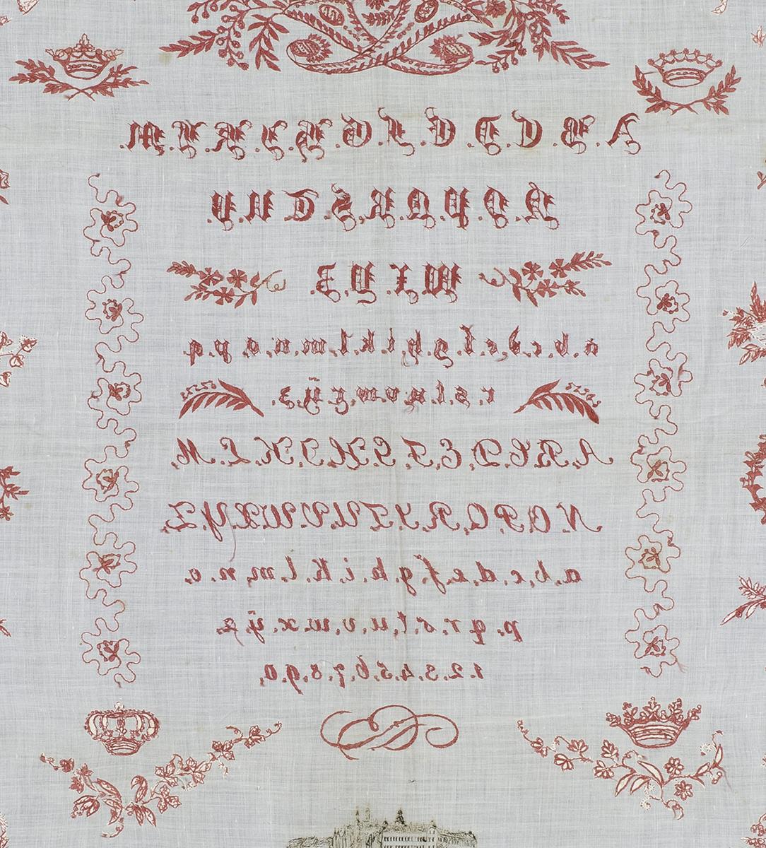 2008.0033.001 Sampler, Verso Detail