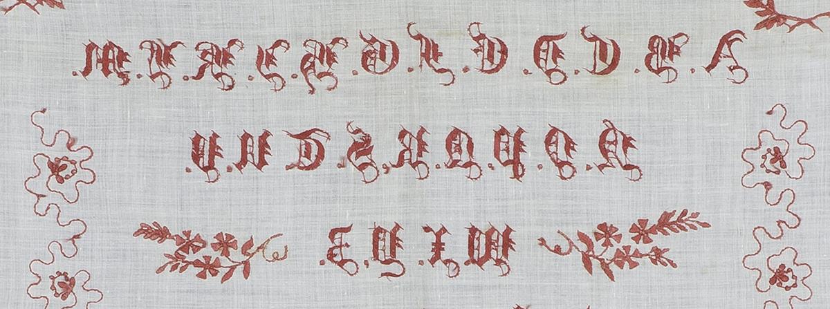 2008.0033.001 Sampler, Verso Detail 9
