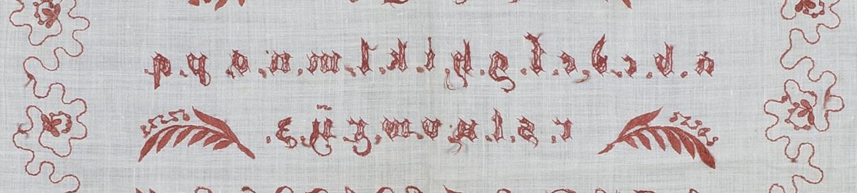 2008.0033.001 Sampler, Verso Detail 10