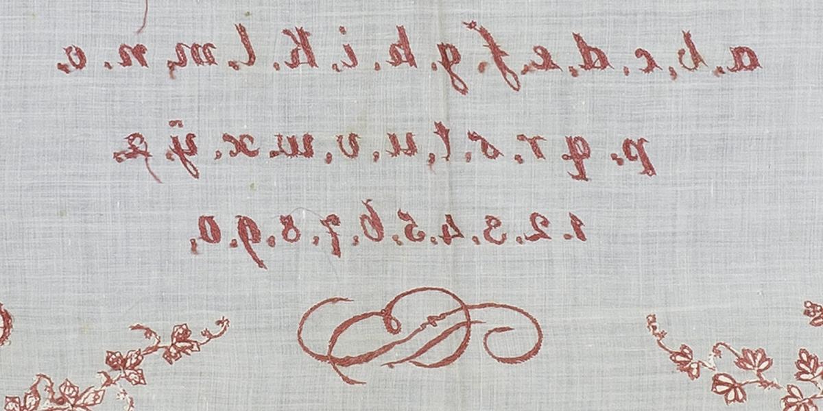 2008.0033.001 Sampler, Verso Detail 12