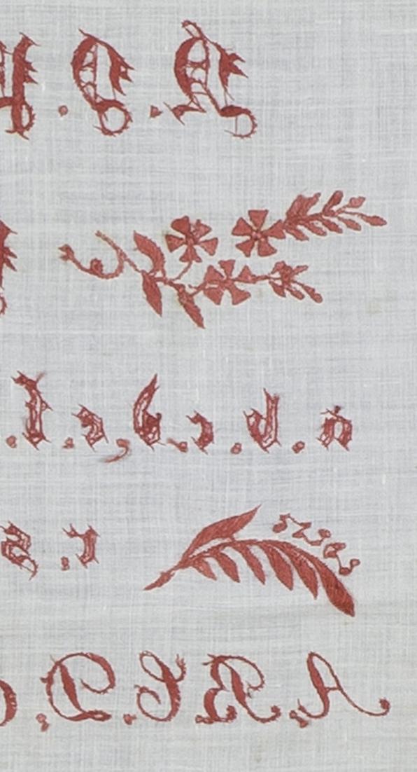 2008.0033.001 Sampler, Verso Detail 20