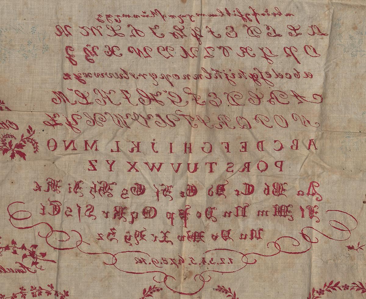 2008.0033.002 Sampler, Verso Detail