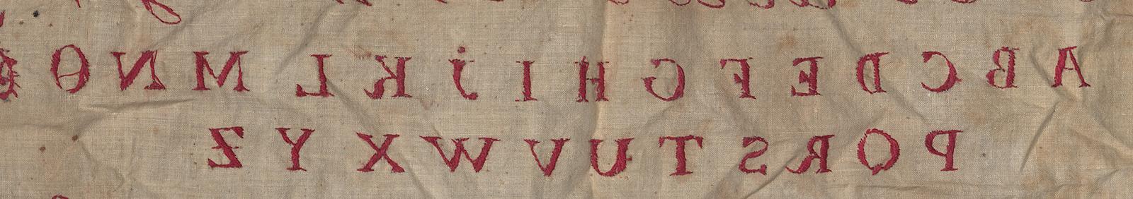 2008.0033.002 Sampler, Verso Detail 4