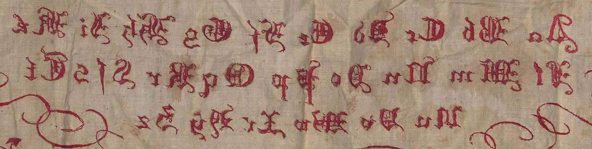 2008.0033.002 Sampler, Verso Detail 5