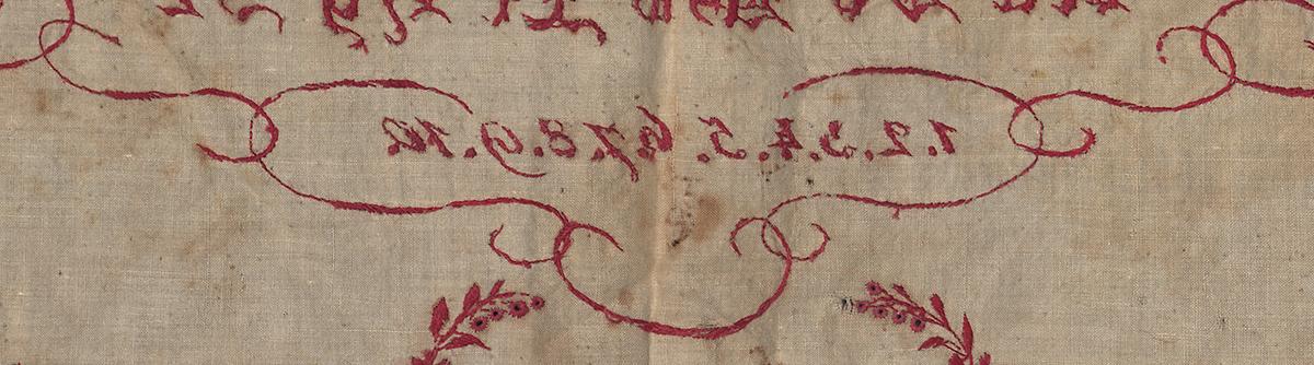 2008.0033.002 Sampler, Verso Detail 6