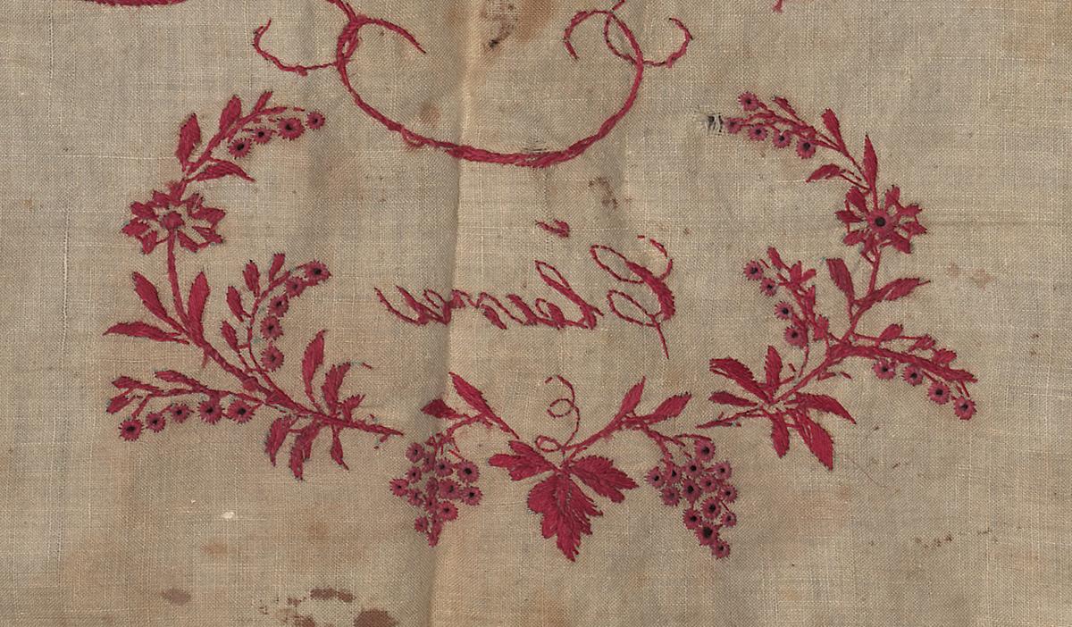 2008.0033.002 Sampler, Verso Detail 14