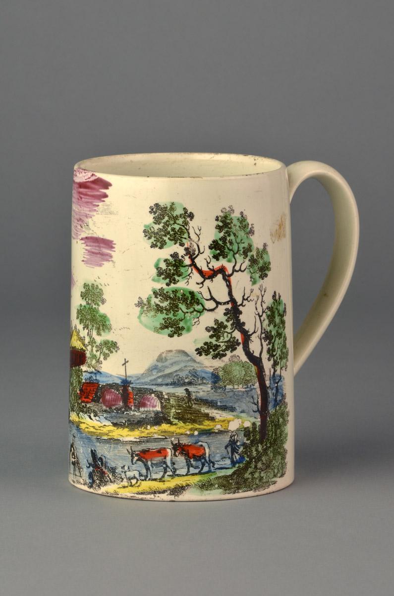 2008.0011.031 Creamware mug, view 1
