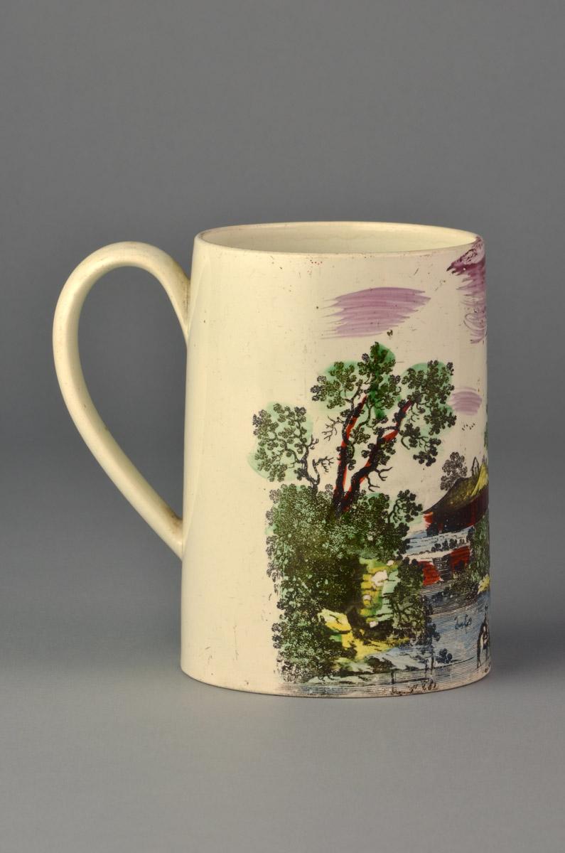 2008.0011.031 Creamware mug, view 2