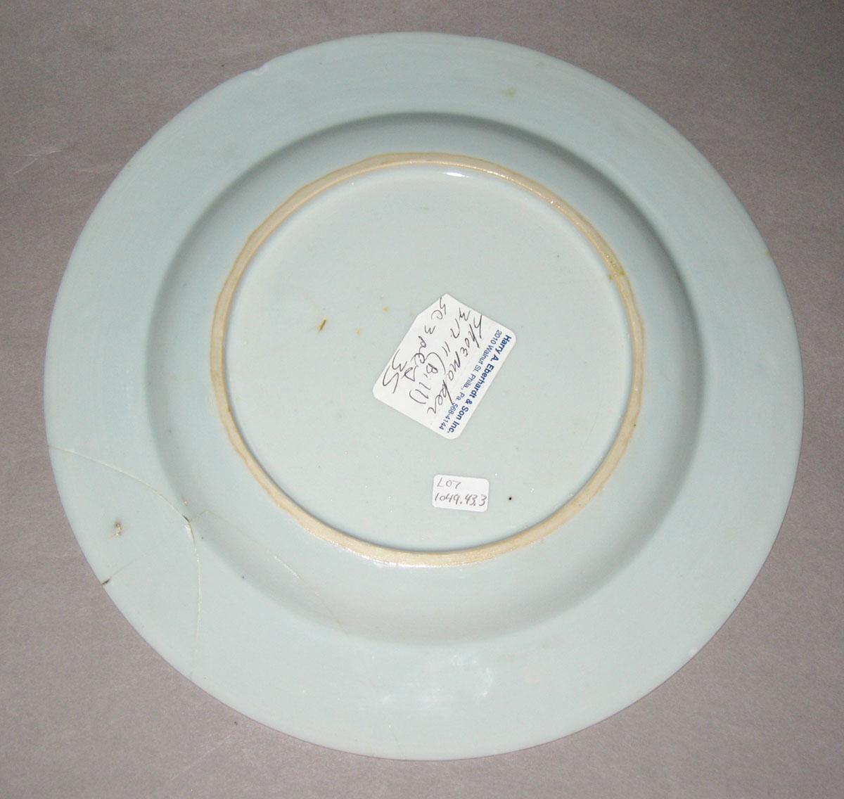 2008.0011.043.003 Porcelain imari plate, back