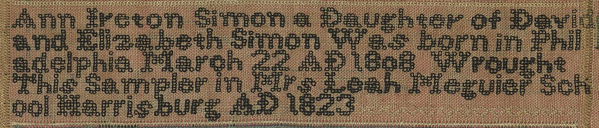 2008.0011.050 A Sampler, Detail 3