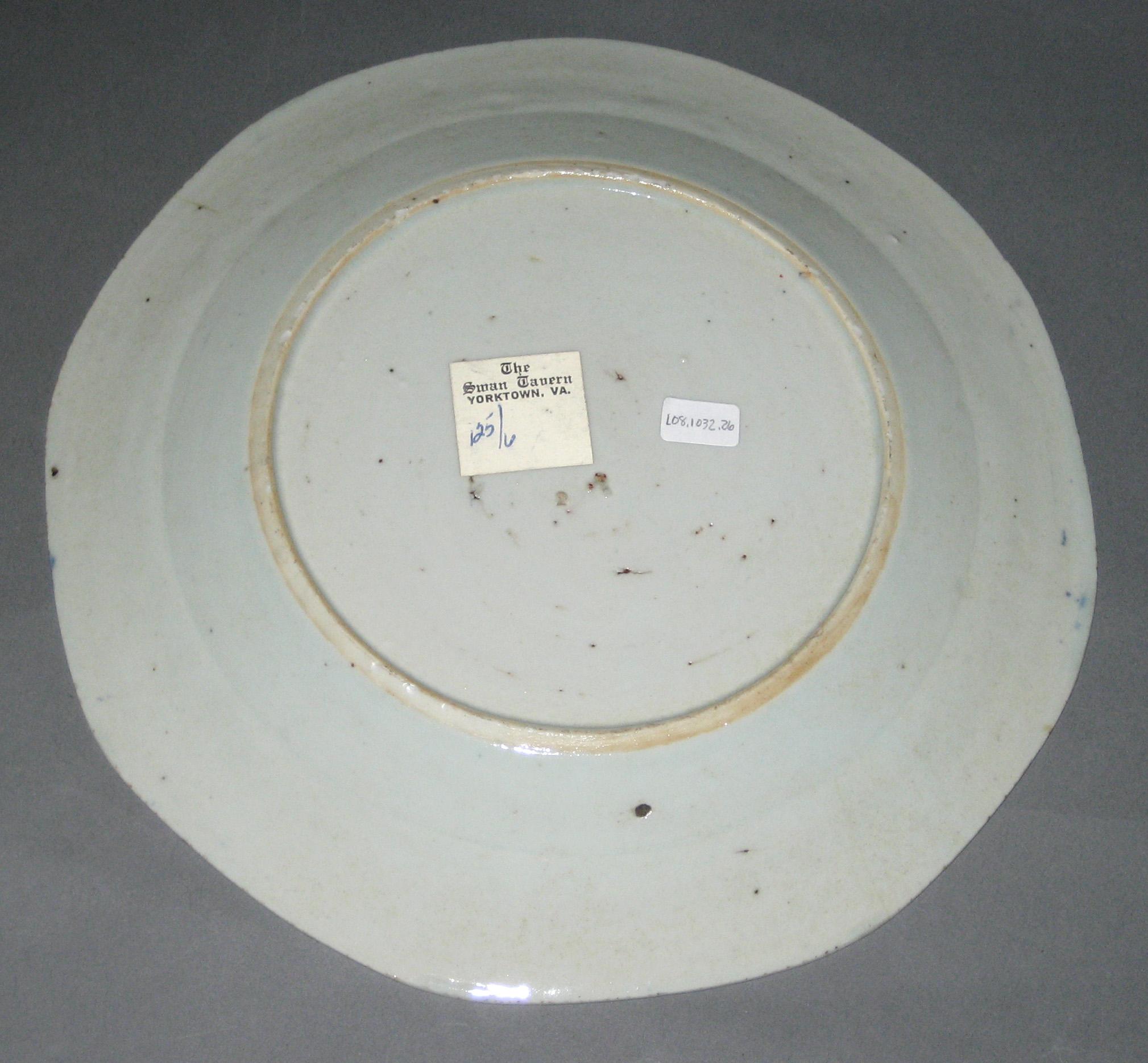2008.0034.018 Chinese porcelain plate back