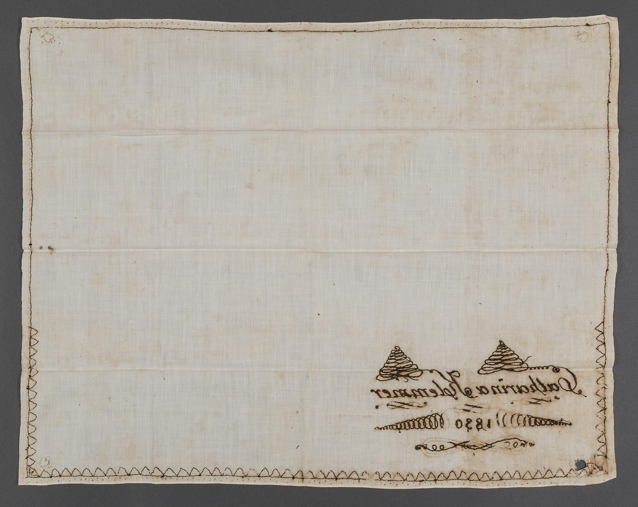 2008.0050.008 Handkerchief, view 2, reverse
