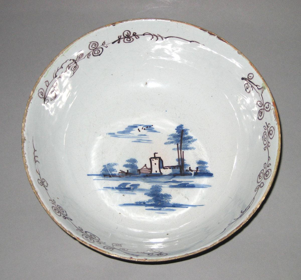 1958.2380 Delft punch bowl top