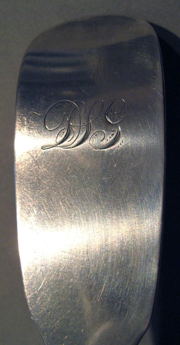 2008.0021.007 Silver Spoon engraving