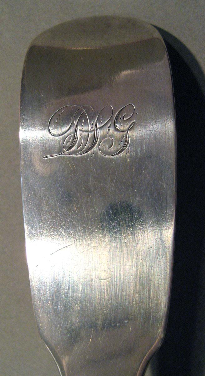 2008.0021.008 Silver Spoon engraving