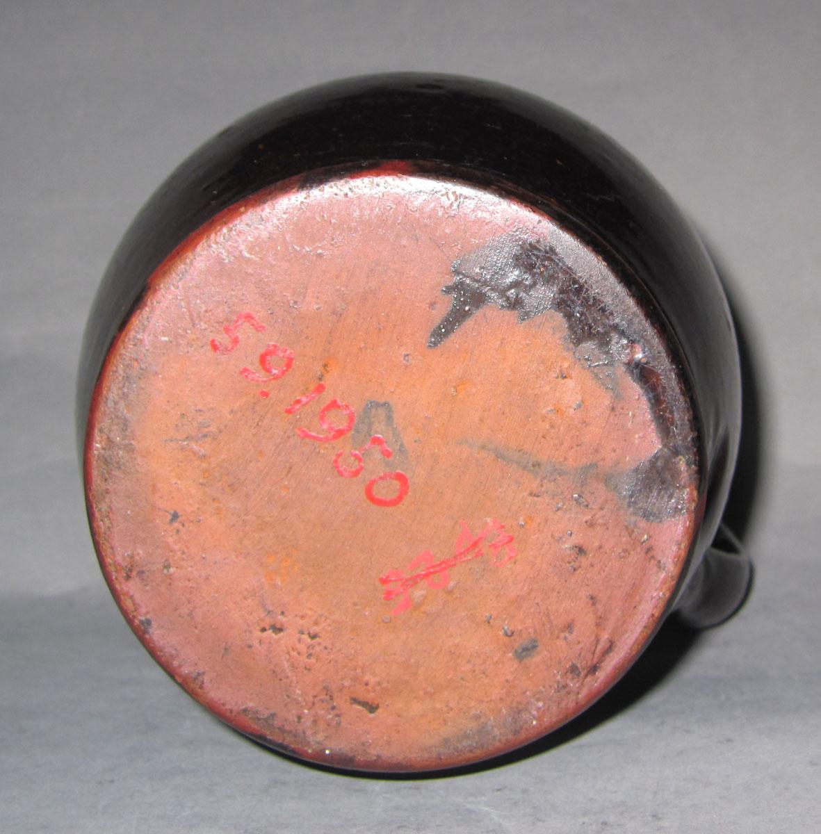 1959.1950 Redware pitcher underside
