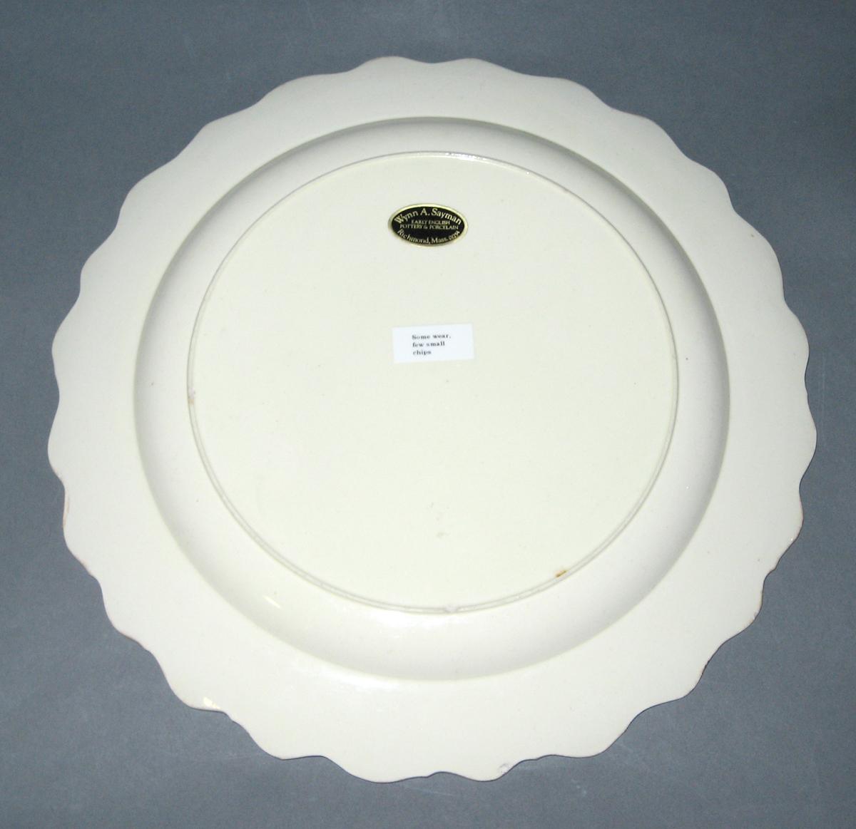 2008.0055.005 Creamware plate back