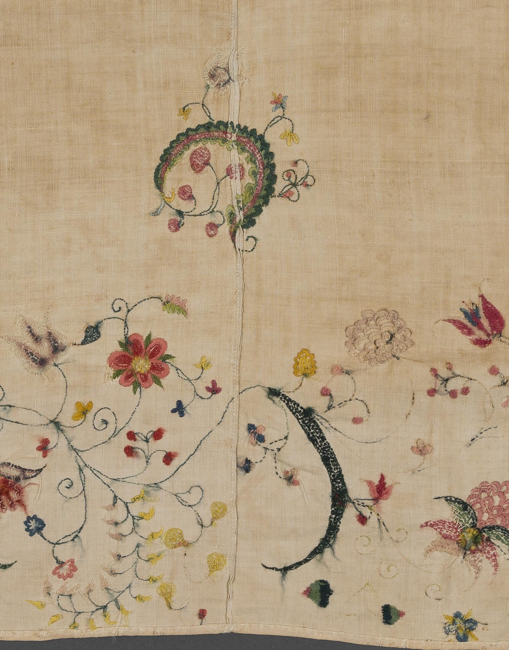 2008.0042.001 Petticoat fragment, detail 4, reverse
