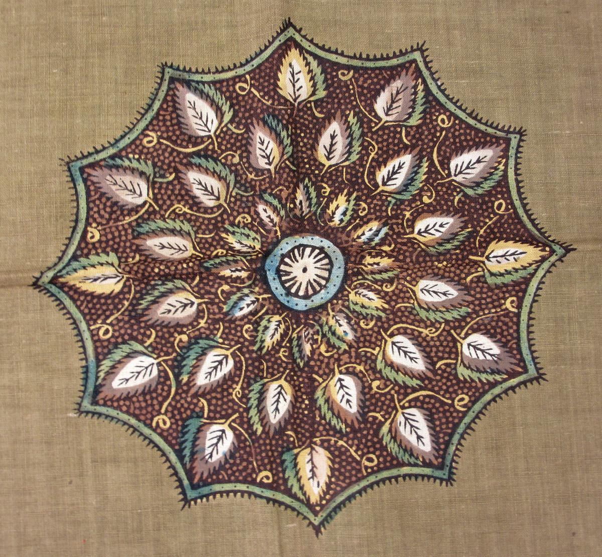 2009.0011 textile, printed detail 3