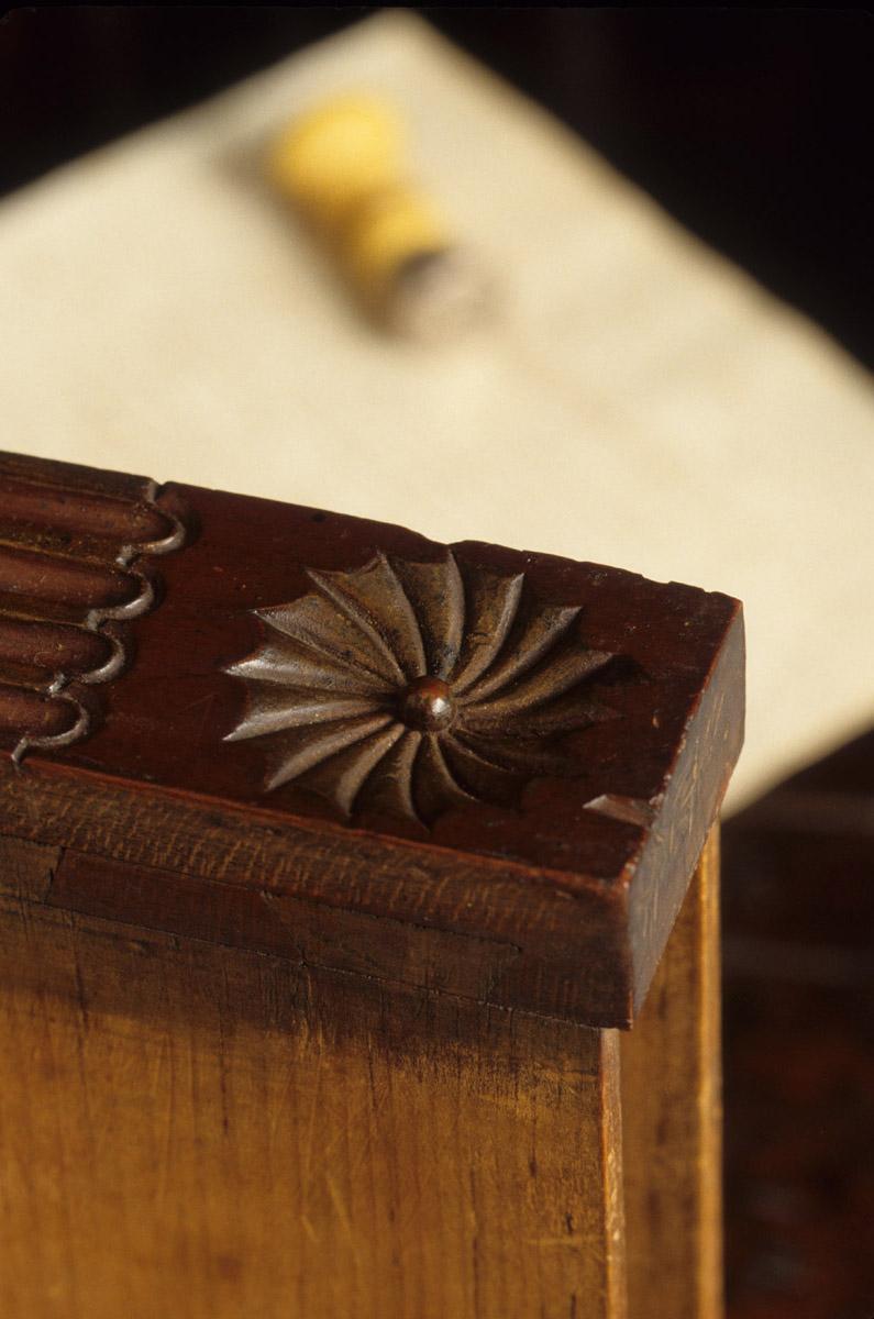 1958.2427 Desk and bookcase, detail 8