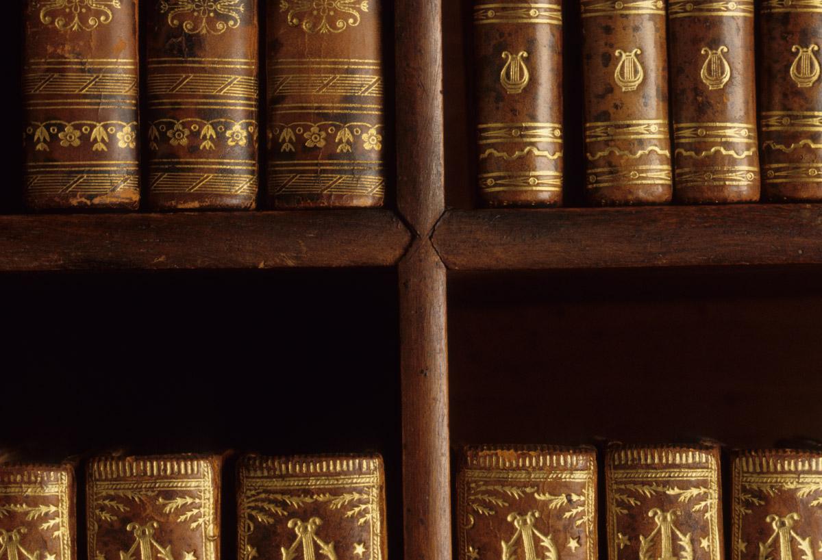 1958.2427 Desk and bookcase, detail 9