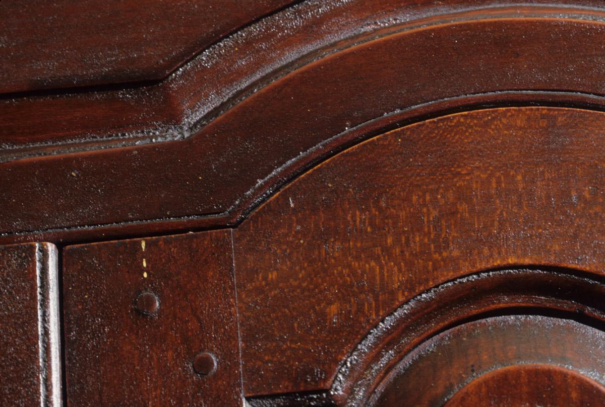 1958.2427 Desk and bookcase, detail 2