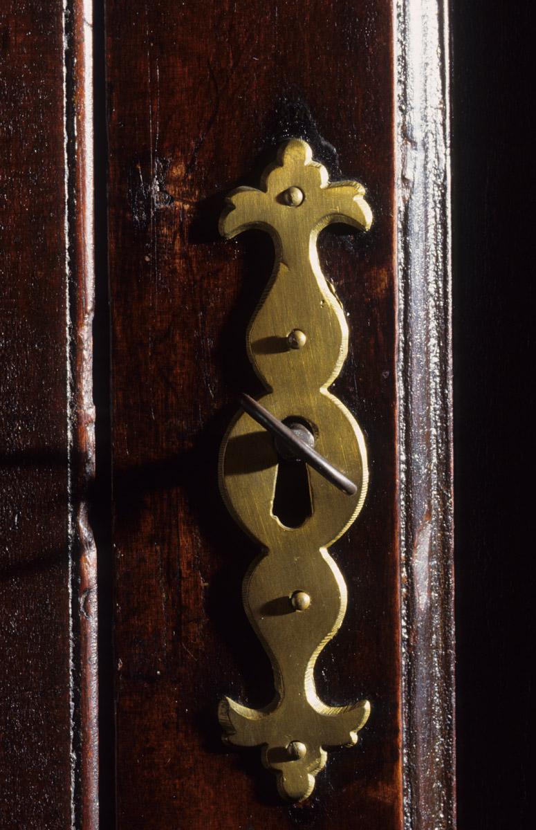 1958.2427 Desk and bookcase, detail 5