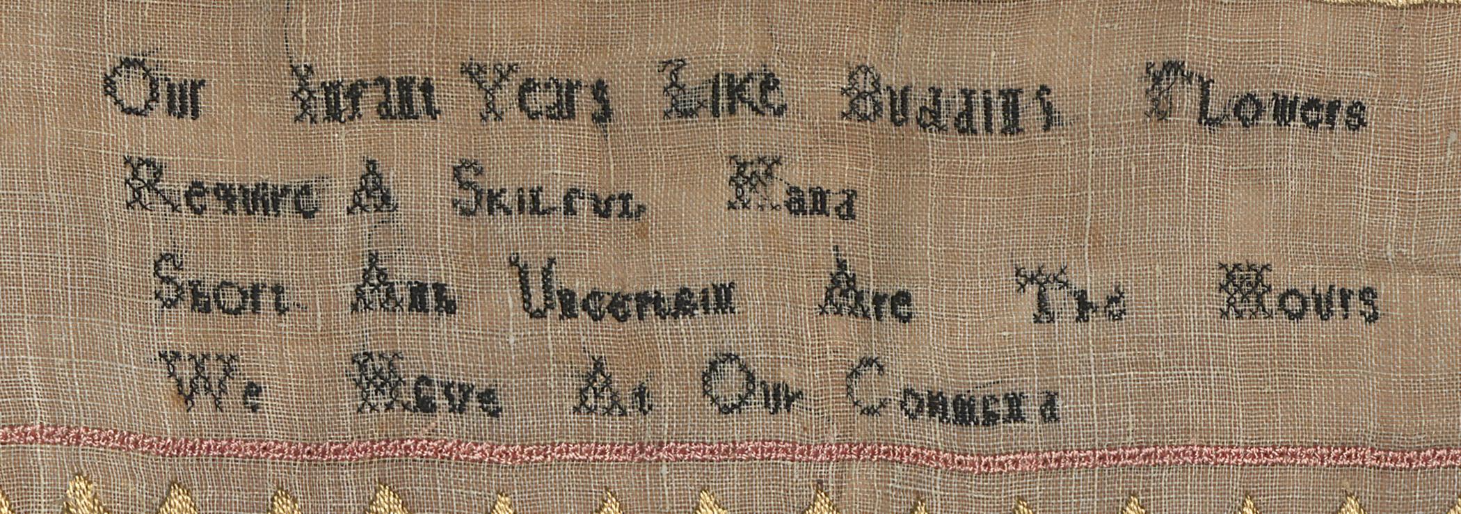 2009.0006 A Sampler, detail 2