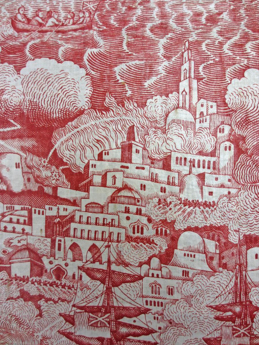 2009.0015.002 textile, printed design detail 1