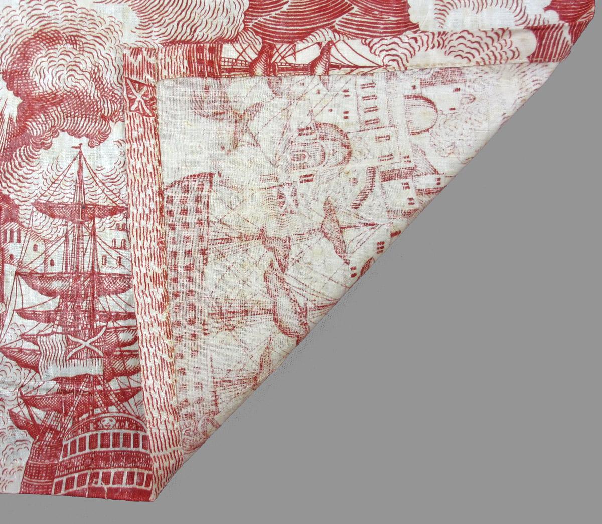 2009.0015.002 textile, printed folded corner