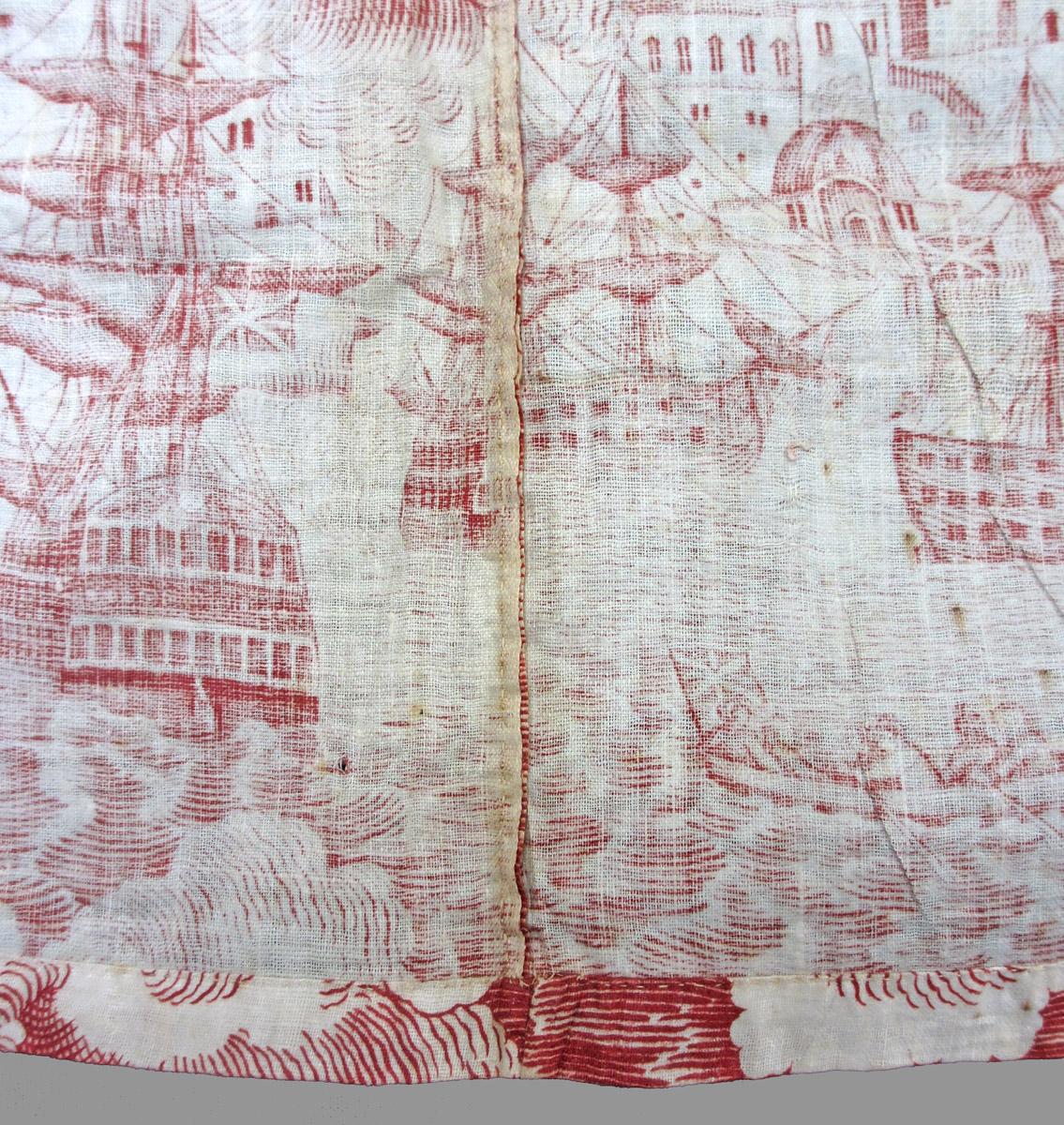 2009.0015.002 textile, printed reverse detail